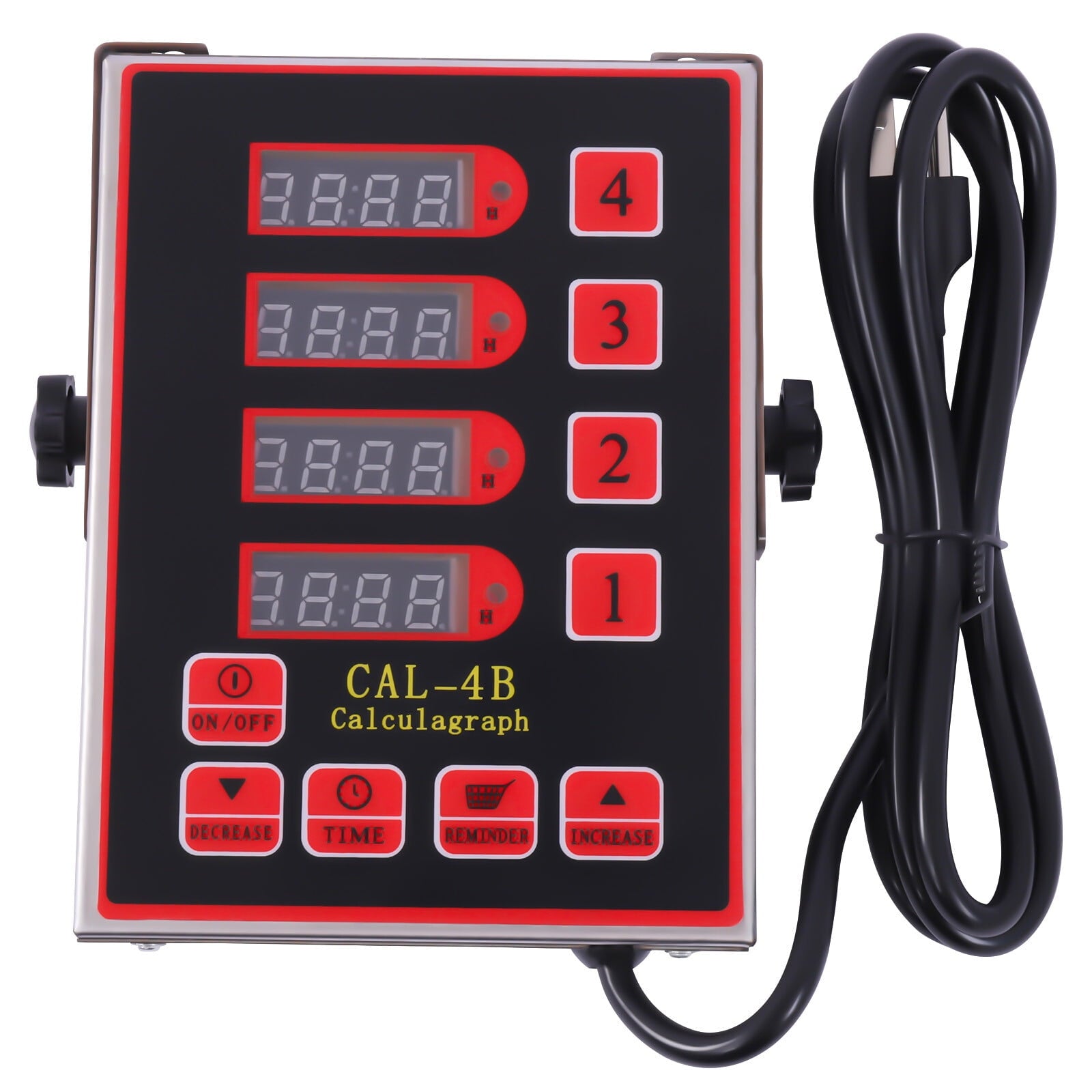 Commercial Kitchen 4 Channels Digital Timer Deep Fryer Timer Food Cooking Timer