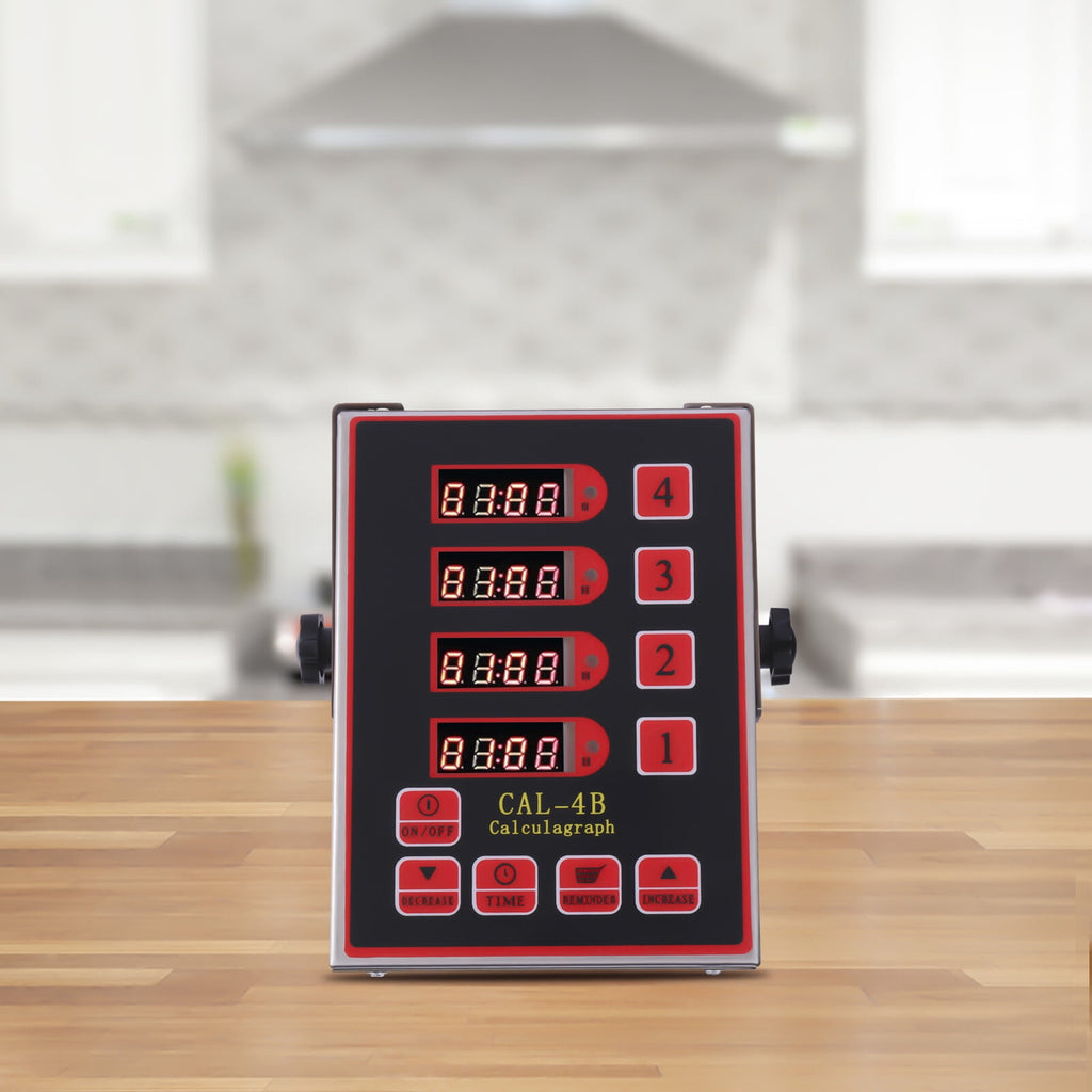 Commercial Kitchen 4 Channels Digital Timer Deep Fryer Timer Food Cooking Timer