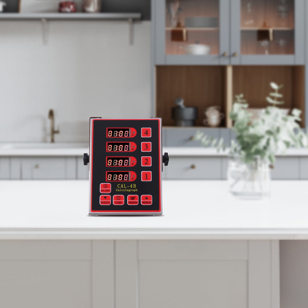Commercial Kitchen 4 Channels Digital Timer Deep Fryer Timer Food Cooking Timer