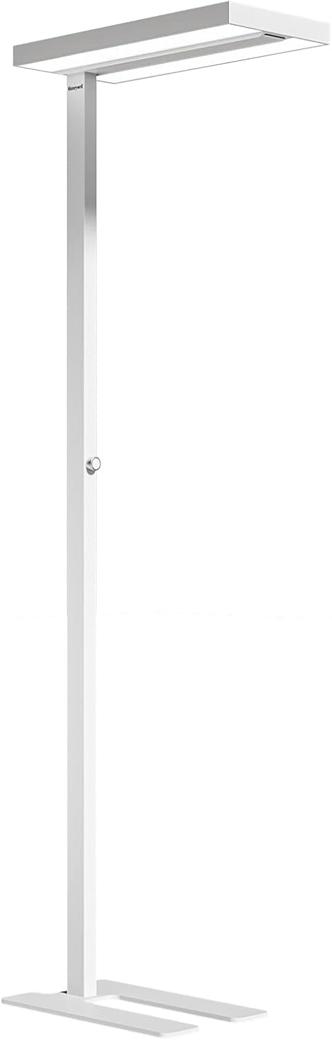 Honeywell LED Floor Lamp Modern - 02E GEN Sunturalux Eye Caring Tall Standing Light, 8000LM 4000K Natural Daylight Dimmable Reading Lampara for Home Office Living Room Bedroom