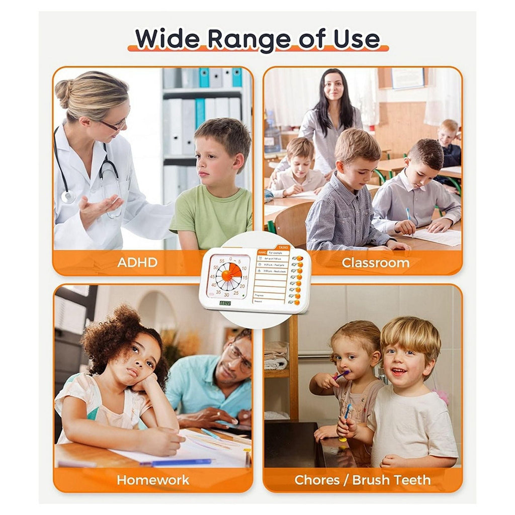Visual ADHD Timer for Kids &amp; Adults with Planning Board, Task Timer, Chore Chart &amp; Visual Schedule Planne