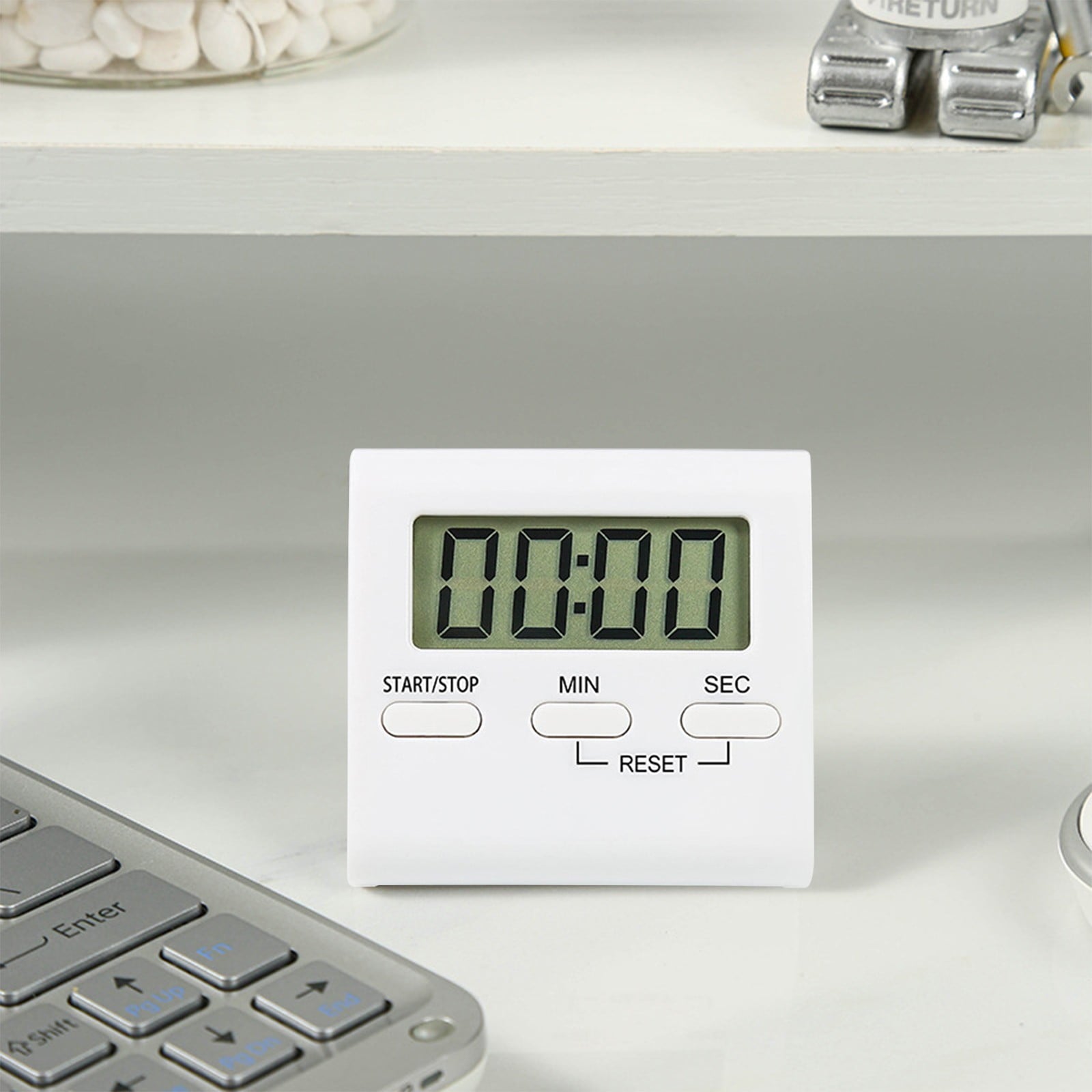 30 Second Sand Timer Rotating Digital Programmable Timer Seconds Food Temperature Probe Vintage Cooking Timer Interval Timer for Running Watch Kitchen Countdown Timer Digital Reminder Baking