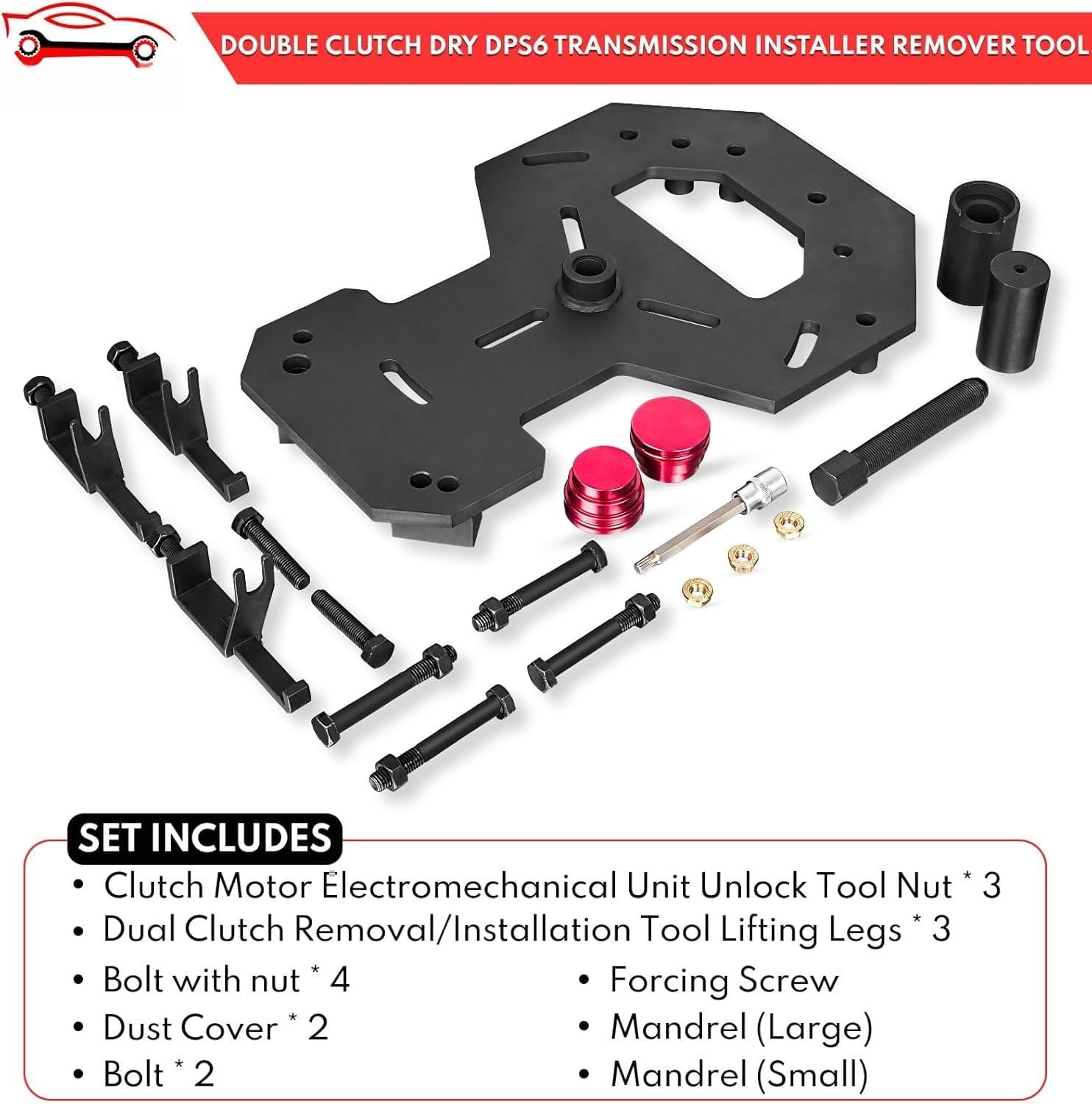 DPS6 Clutch Tool Kit 6DCT250 6 Speed Dry-Type Dual-Clutch Transmission Installer Remover Tool Compatible with  Fiesta Focus Volvo FM No. 307675