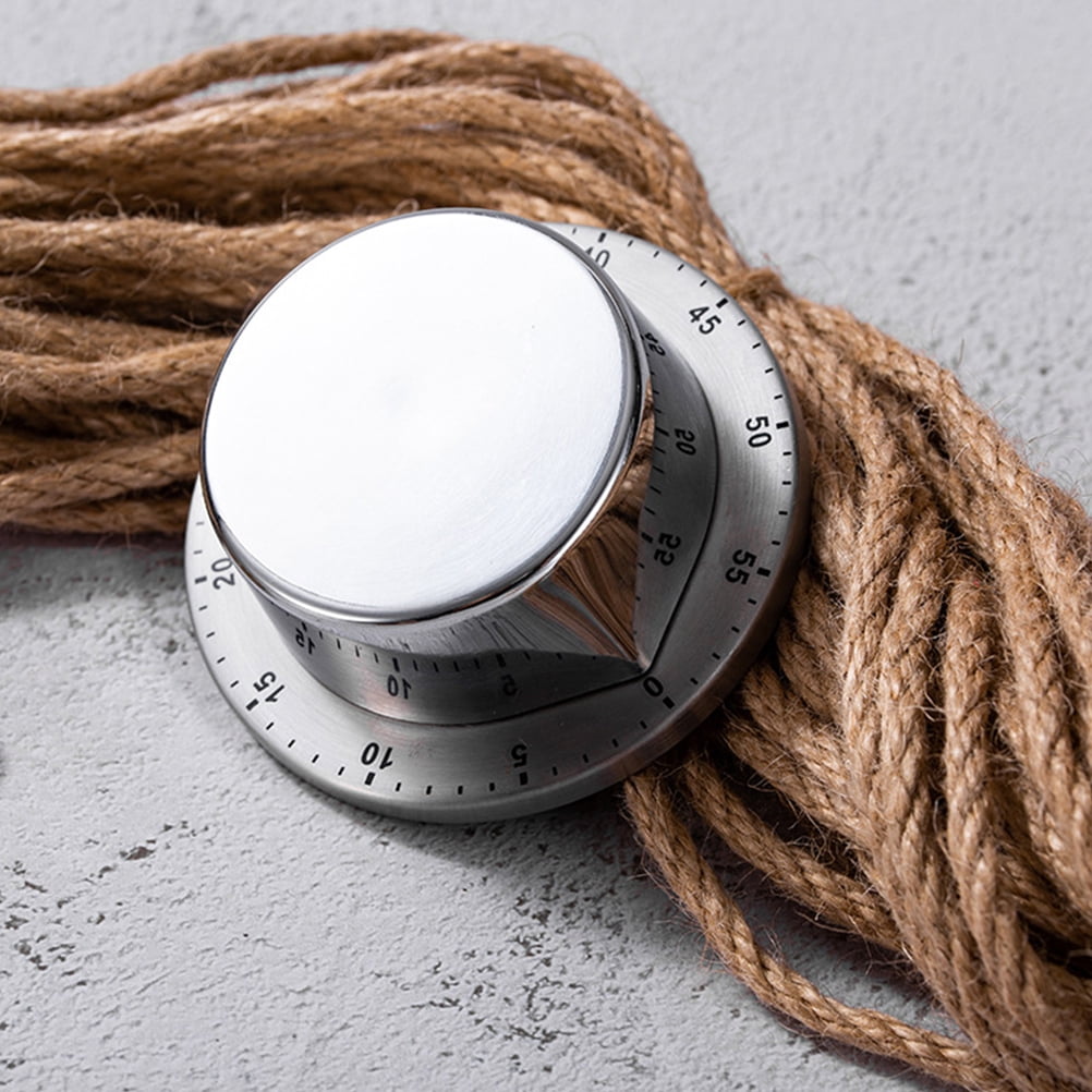 2 Count Retro Lock Buckle Baking Reminder Kitchen Timer with Magnet Clock