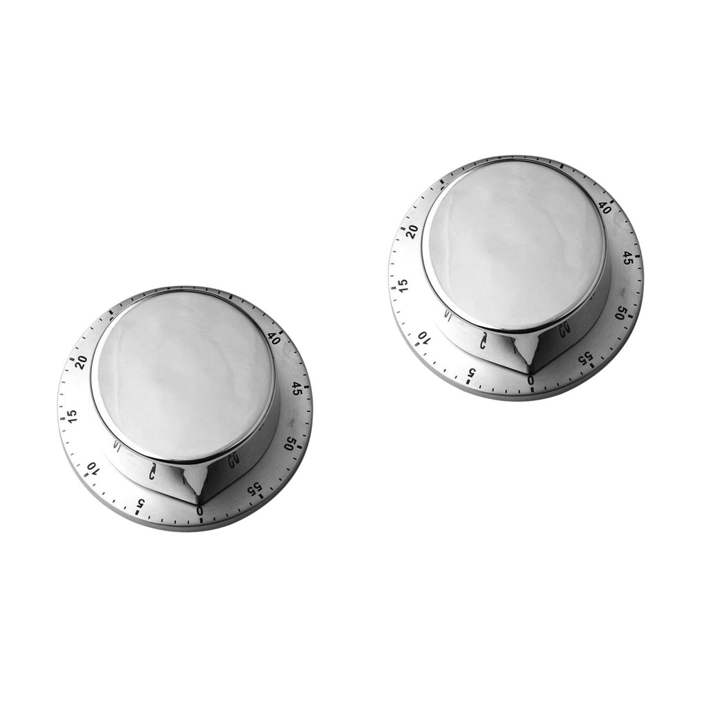 2 Count Retro Lock Buckle Baking Reminder Kitchen Timer with Magnet Clock