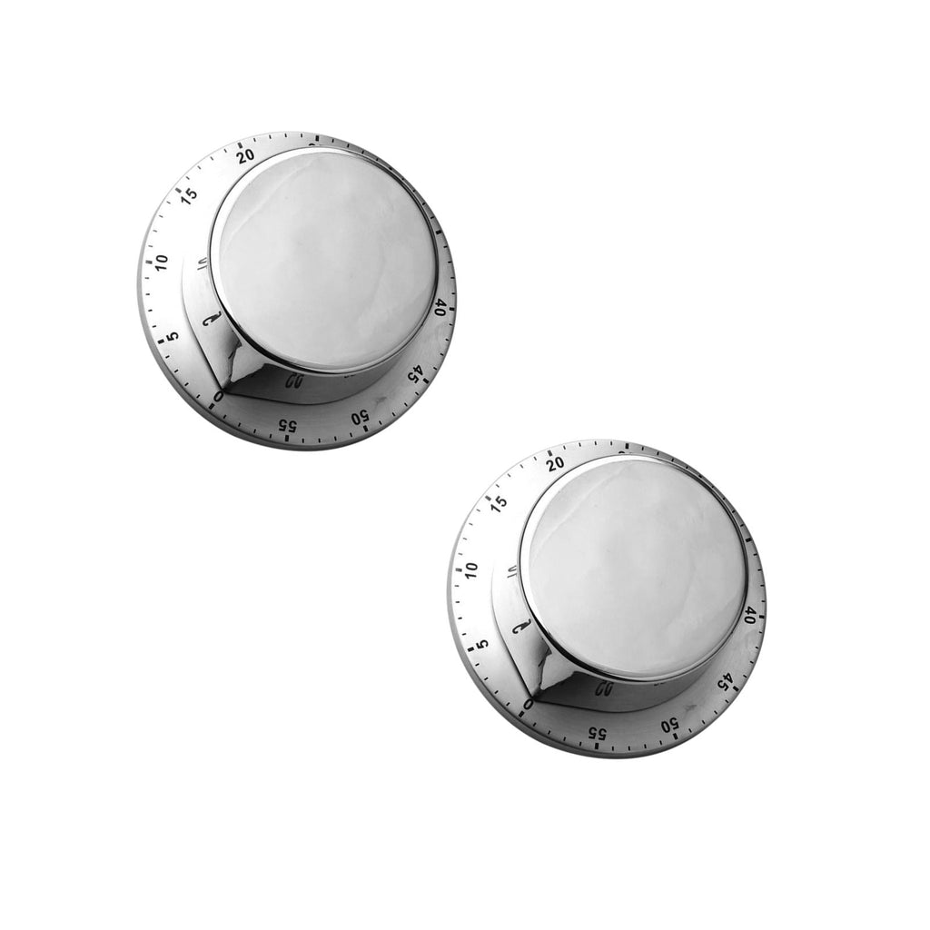 2 Count Retro Lock Buckle Baking Reminder Kitchen Timer with Magnet Clock