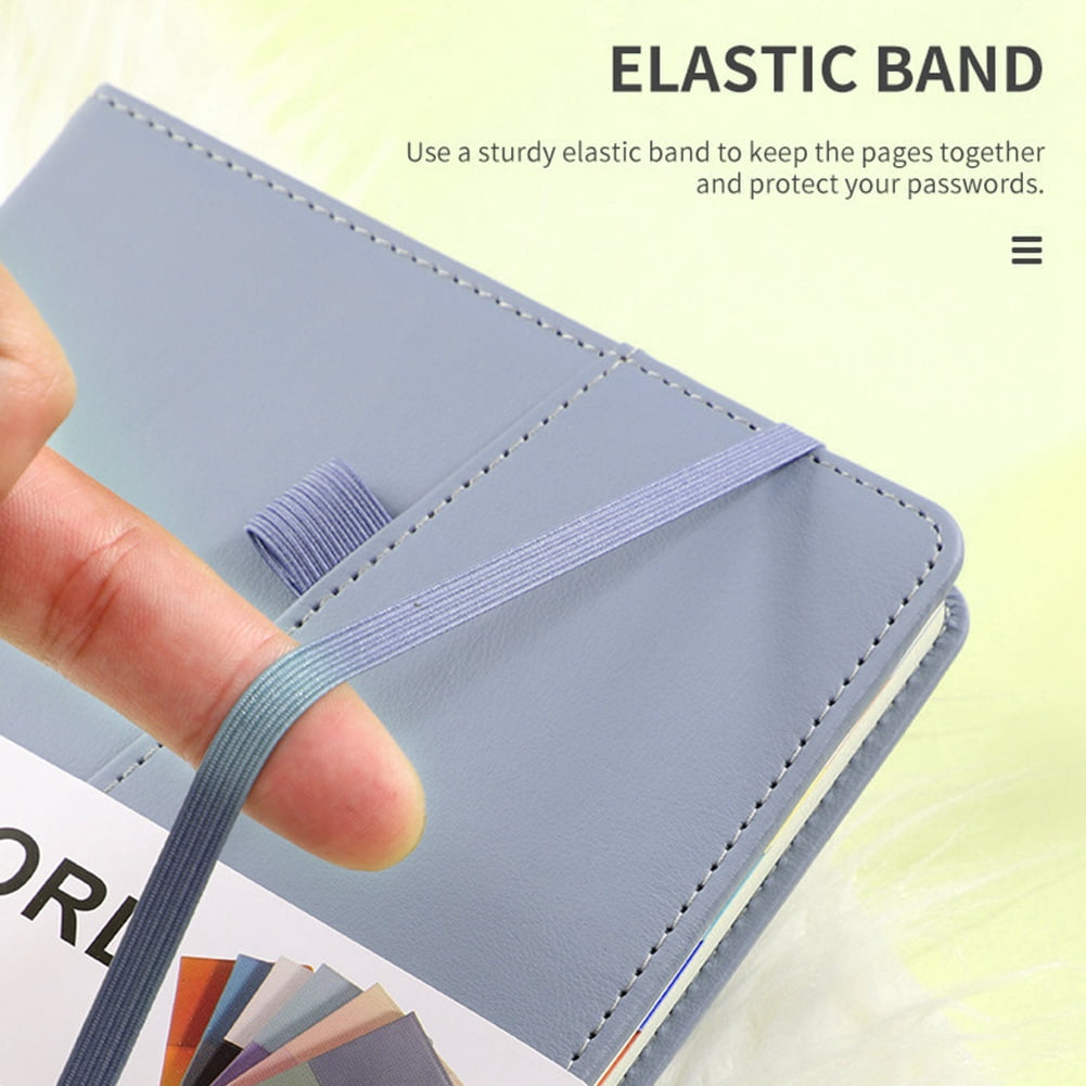 Password Book Journal with Alphabetical Tabs, Blue, 5.9" x 8.4", 115 Pages