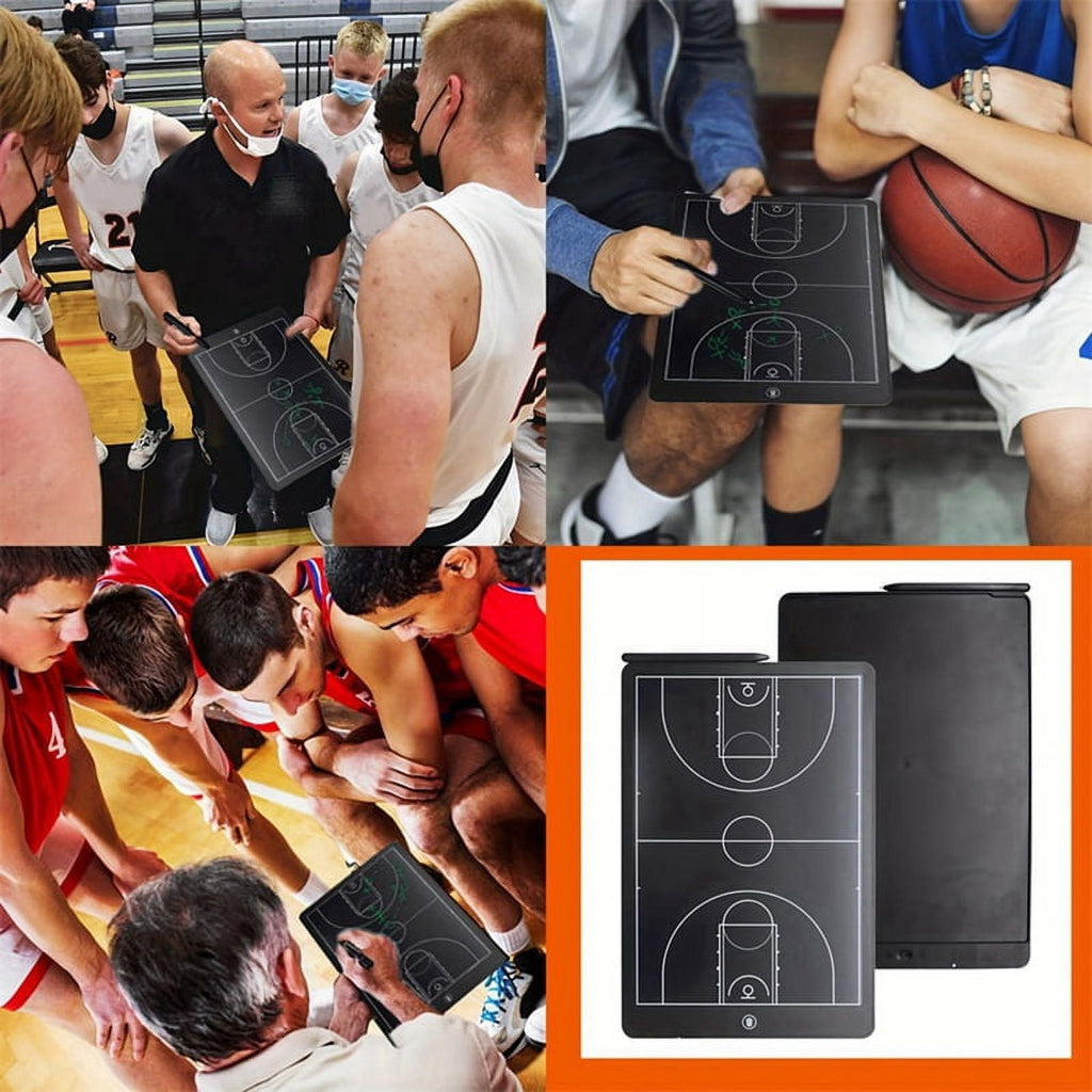 Electronic Soccer Coaching Board,16In LCD Screen Strategy Marker Board with Lock Function for Soccer,Vertical Soccer