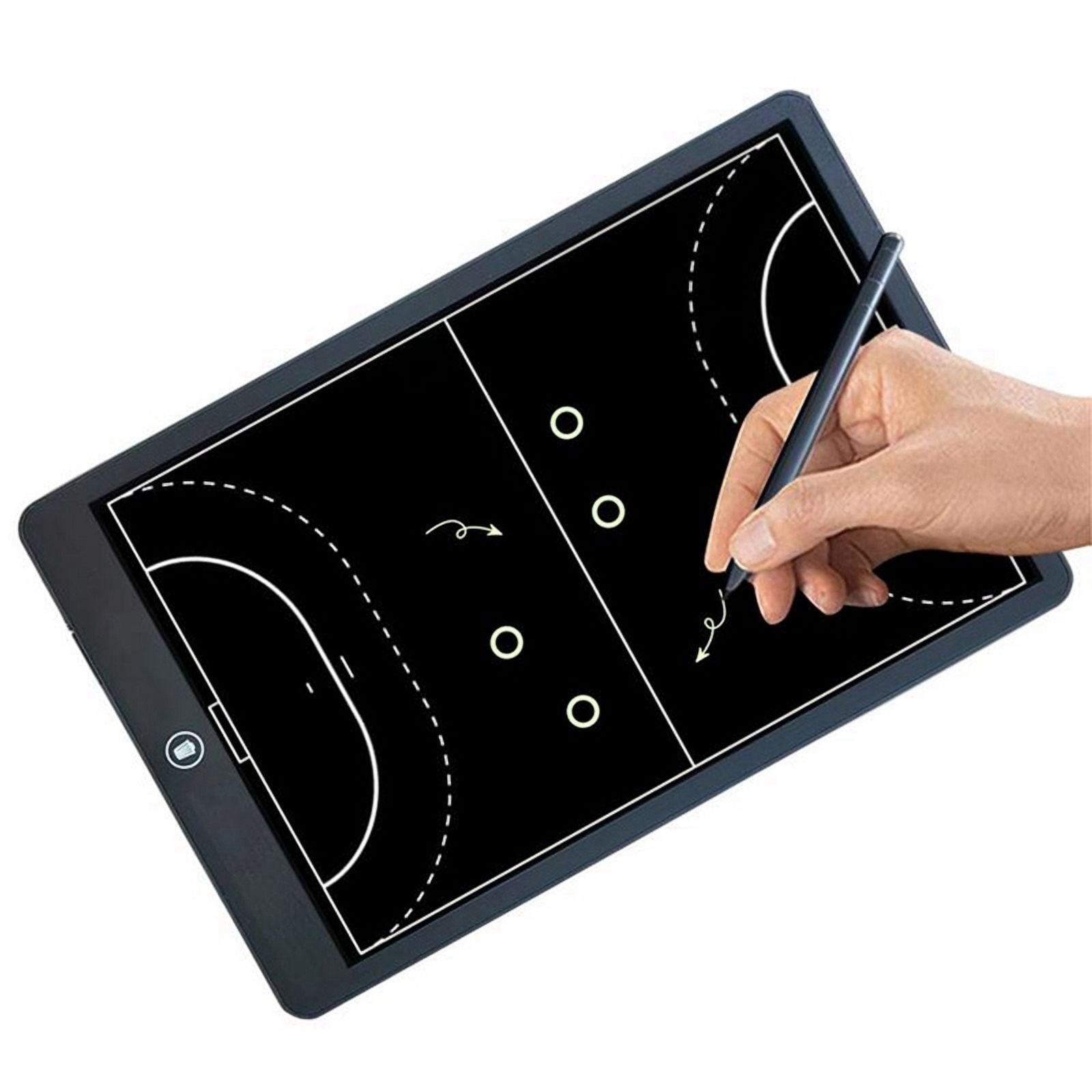 Electronic Soccer Coaching Board,16In LCD Screen Strategy Marker Board with Lock Function for Soccer,Vertical Soccer