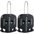 Mini Golf Score Shot Stroke Counter Clicker with Key Chain for Game Scorekeeper Portable 2 Digit Sport Scoreboard