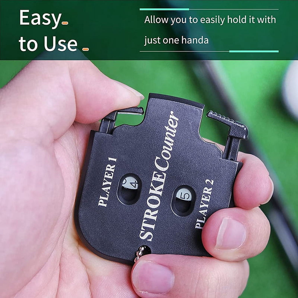 Mini Golf Score Shot Stroke Counter Clicker with Key Chain for Game Scorekeeper Portable 2 Digit Sport Scoreboard