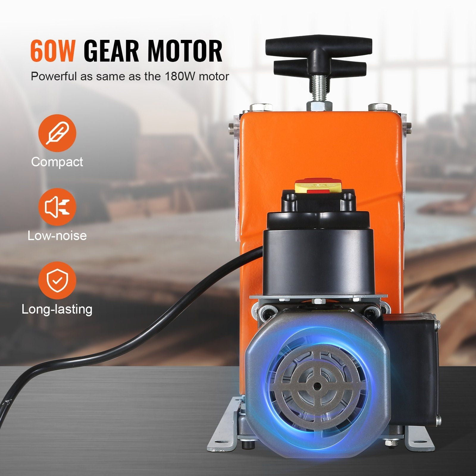 Automatic Wire Stripper with 6 Round &amp; 1 Flat Channels, 60W Motorized, Perfect for Scrap Copper Recycling