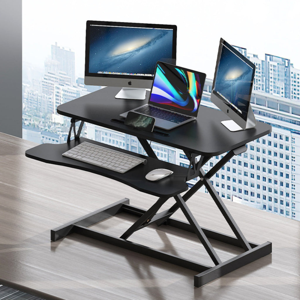 (UPGRADED) Overbed Bedside Desk, Mobile Rolling Laptop Stand Tilting Overbed Table with Wheels, Height Adjustable Tray Bedside Table for Laptop Bed Sofa, WALNUT