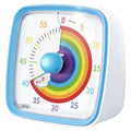 60-Minute Visual Timer with Night Light, Countdown Timer,Pomodoro Timer with Rainbow Pattern for Kids and Adults Blue