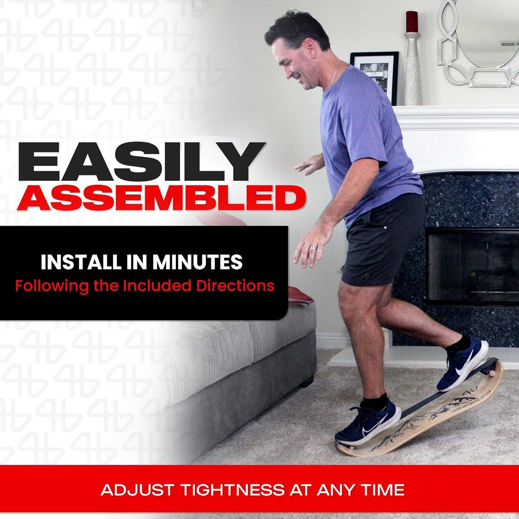 Balance Trainer for Adults - Slackboard Standing Desk Balance Board and Home Workout Equipment, Balancing Trainer for Yoga, Strength, Coordination, Concentration