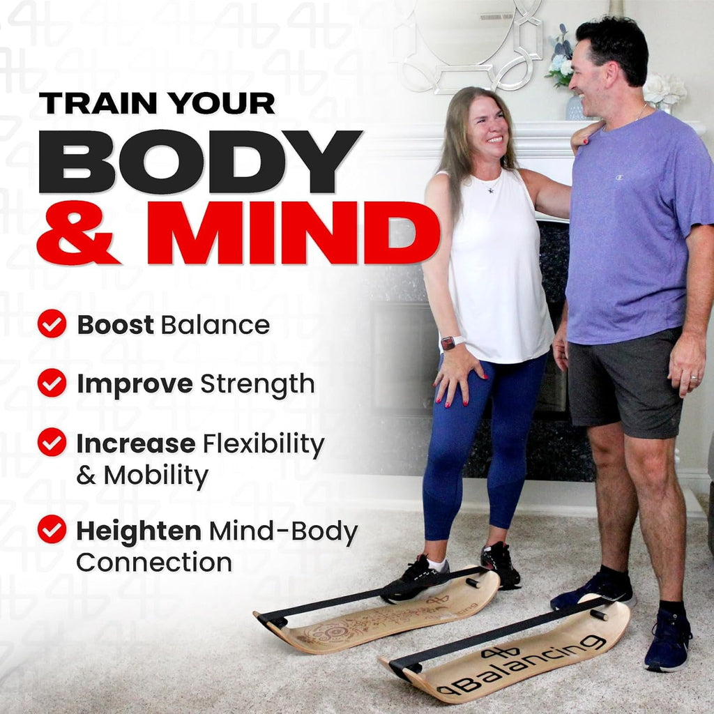 Balance Trainer for Adults - Slackboard Standing Desk Balance Board and Home Workout Equipment, Balancing Trainer for Yoga, Strength, Coordination, Concentration