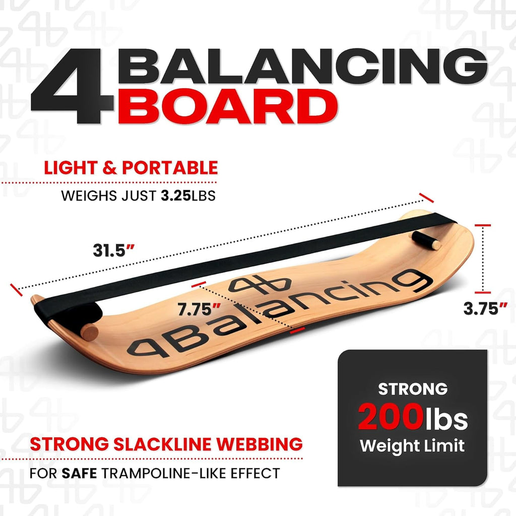 Balance Trainer for Adults - Slackboard Standing Desk Balance Board and Home Workout Equipment, Balancing Trainer for Yoga, Strength, Coordination, Concentration