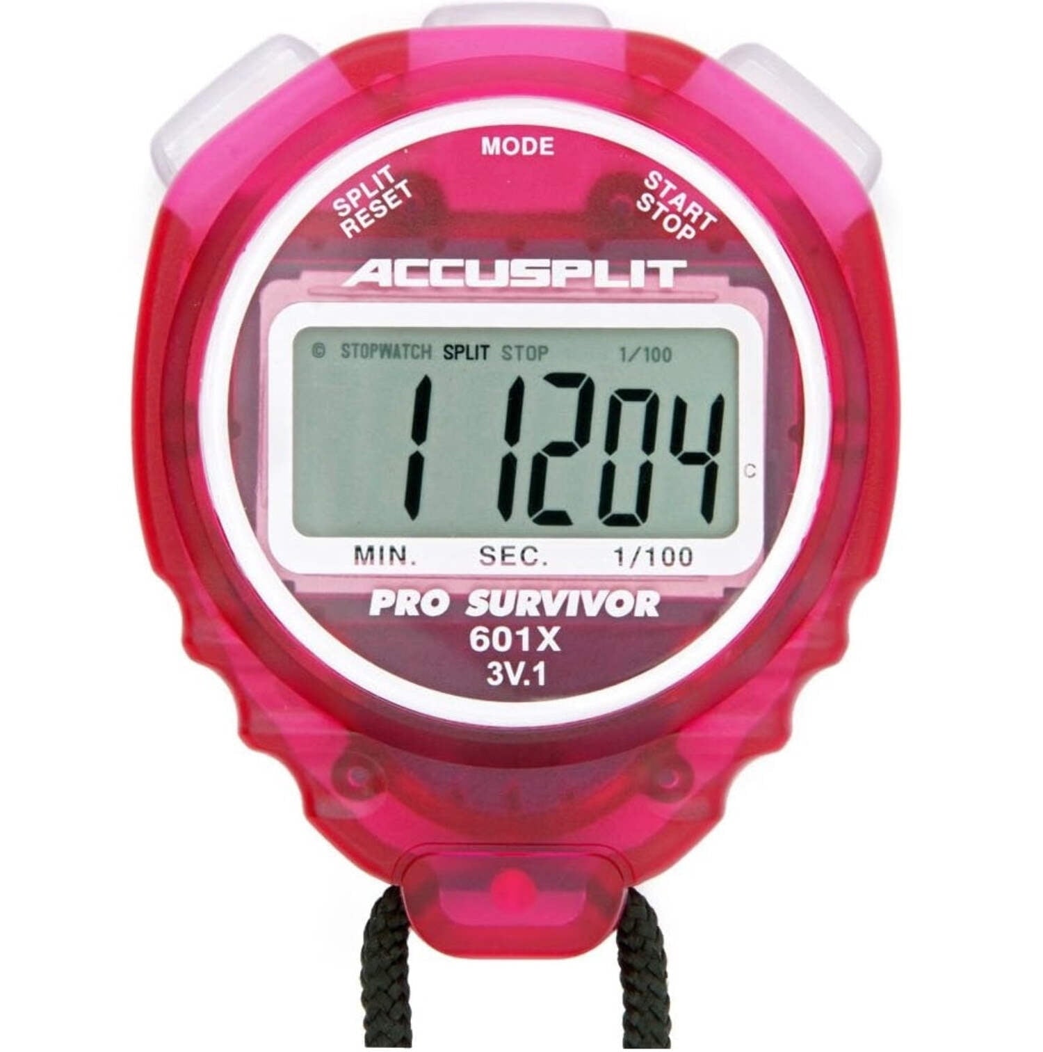 Accusplit A601XCH Pro Survivor Stopwatch with Cherry Case