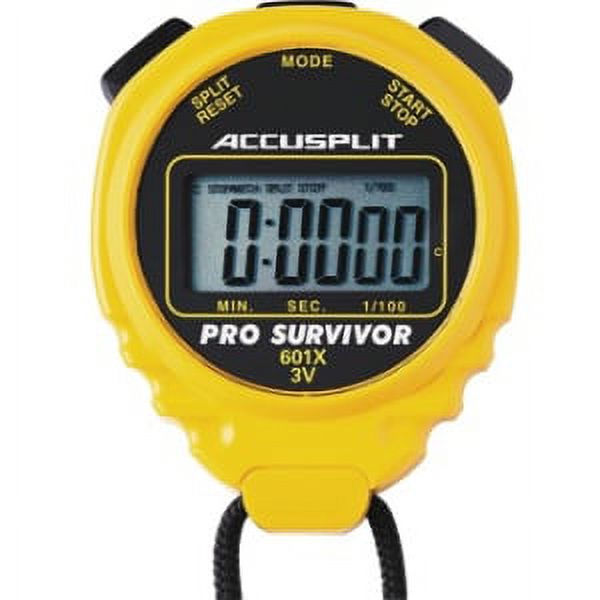 Accusplit A601XCH Pro Survivor Stopwatch with Cherry Case