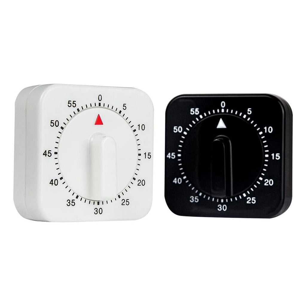 2-Pack Square 60 Mechanical Kitchen Timer,Chef Cooking Timer Clock with Loud Alarm,