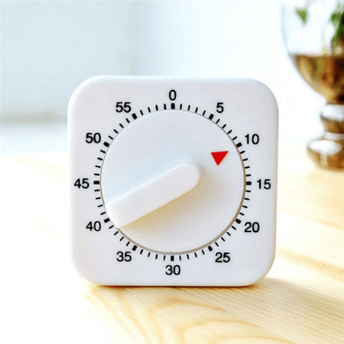 2-Pack Square 60 Mechanical Kitchen Timer,Chef Cooking Timer Clock with Loud Alarm,