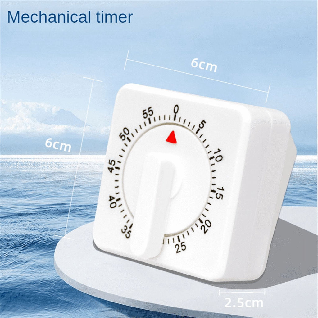 2-Pack Square 60 Mechanical Kitchen Timer,Chef Cooking Timer Clock with Loud Alarm,