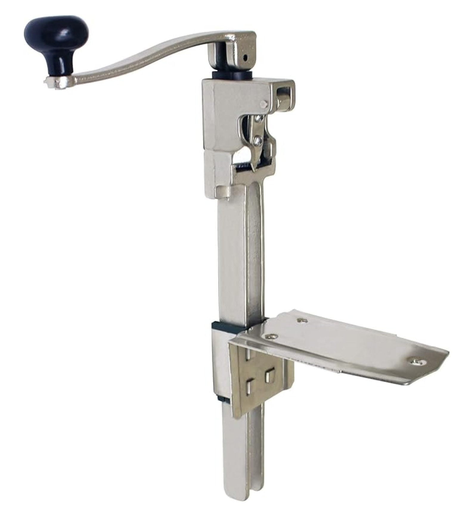 Heavy Duty Can Opener, Table Mounted - 14 Inch Commercial Grade - Large Can Opener for Restaurants, Food Service - Plated Steel &amp; Cast Iron Construction