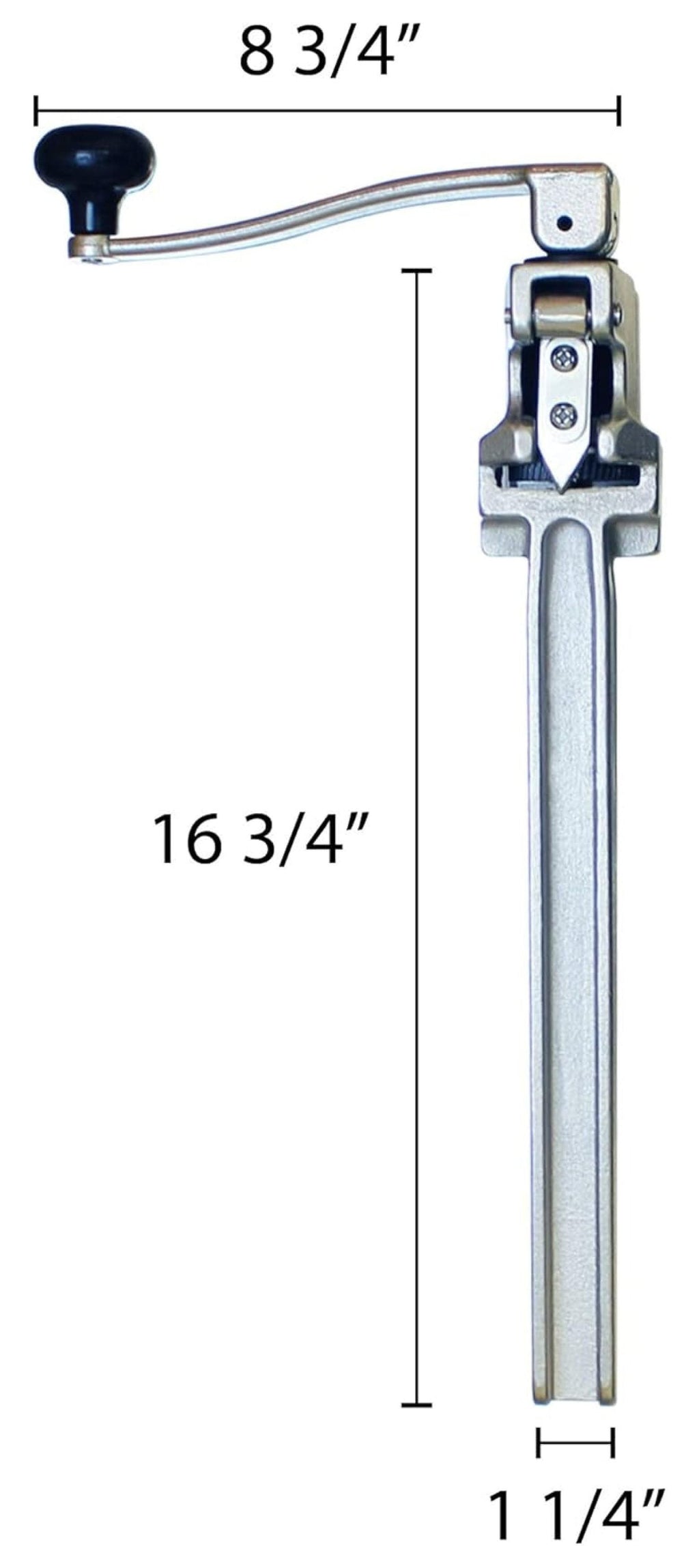 Heavy Duty Can Opener, Table Mounted - 14 Inch Commercial Grade - Large Can Opener for Restaurants, Food Service - Plated Steel &amp; Cast Iron Construction