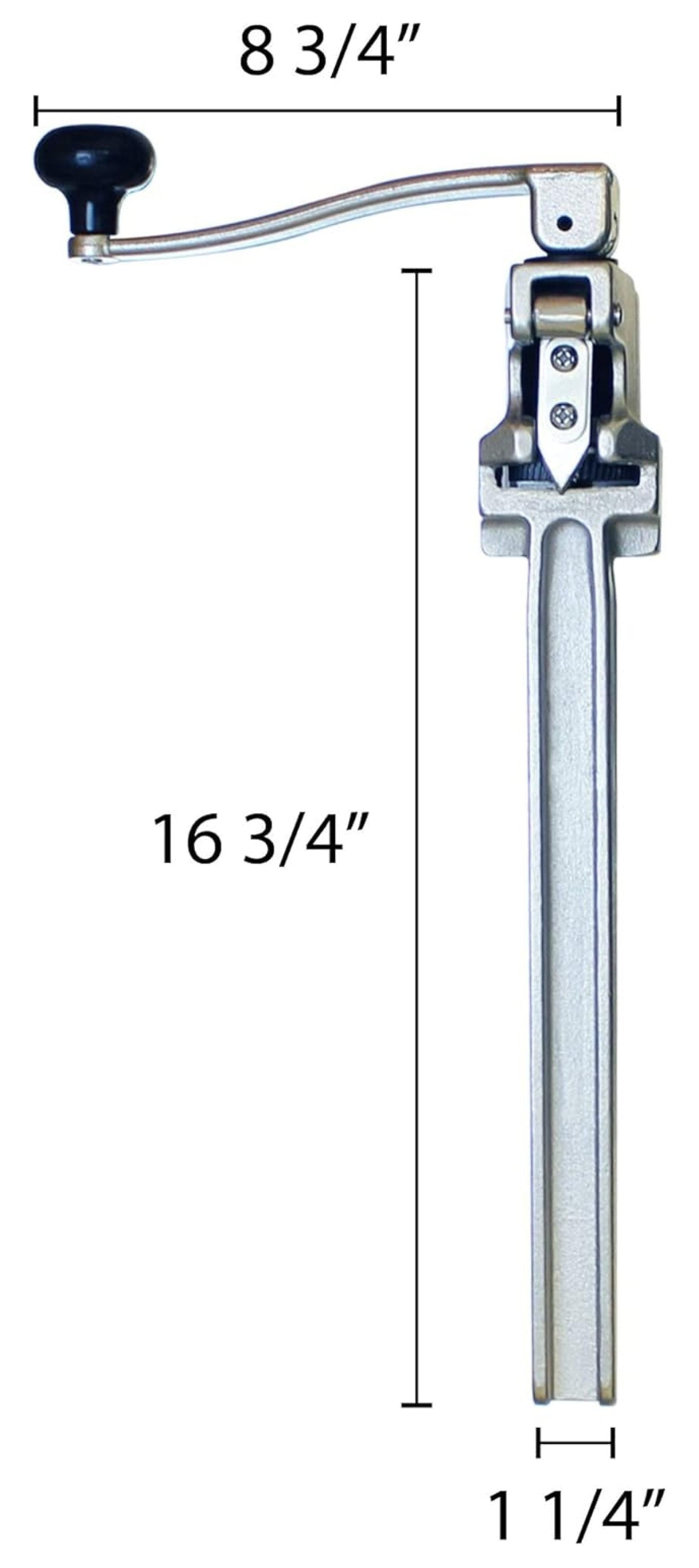 Heavy Duty Can Opener, Table Mounted - 14 Inch Commercial Grade - Large Can Opener for Restaurants, Food Service - Plated Steel &amp; Cast Iron Construction