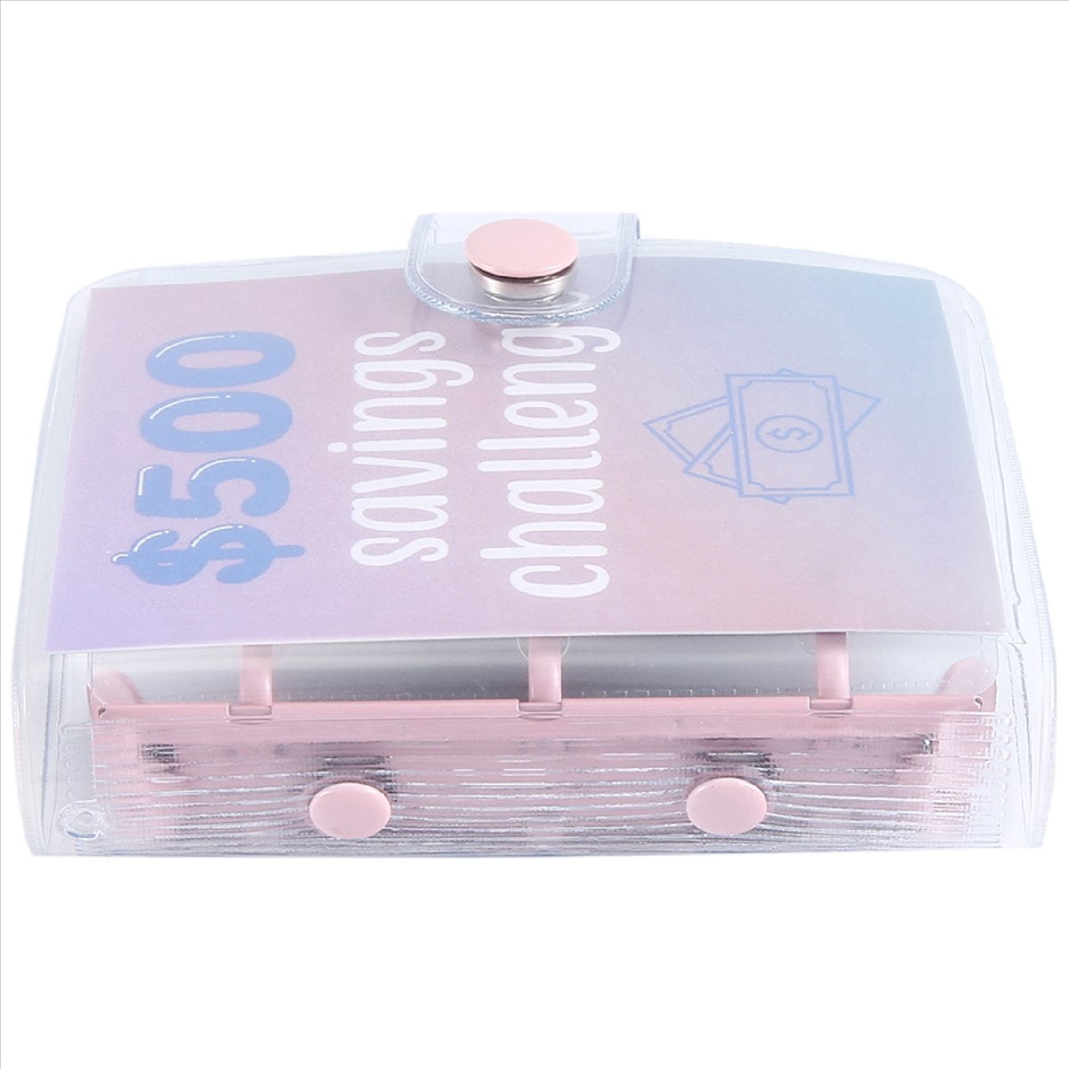 3Pcs Mini Binder Savings Challenge 150/300/500 Saving Money Budgets Cash Envelope Wallet Budget Notebook
