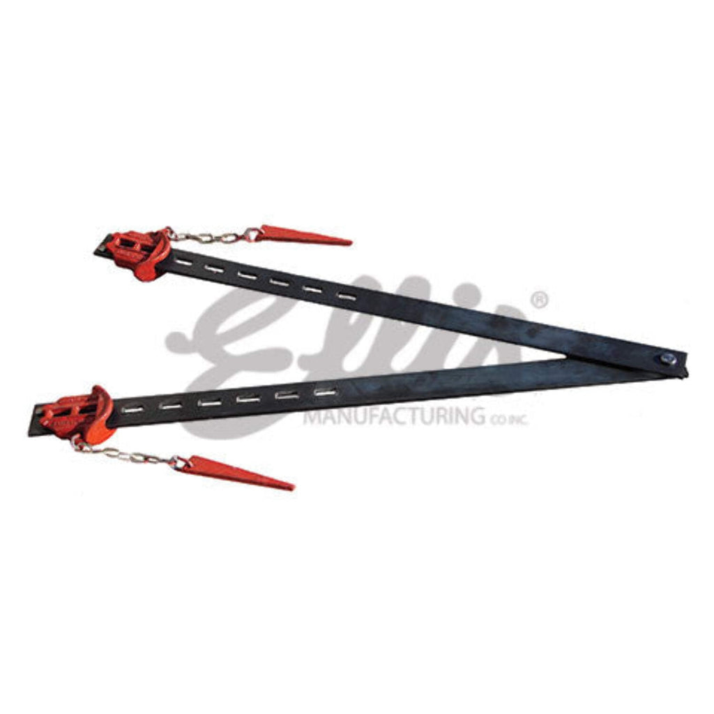 Ellis Mfg. Co. - Scissor Column Forming Clamps - Net Concrete Dimensions 10" - 24" - Bar Size 3/8" x 2" x 38"