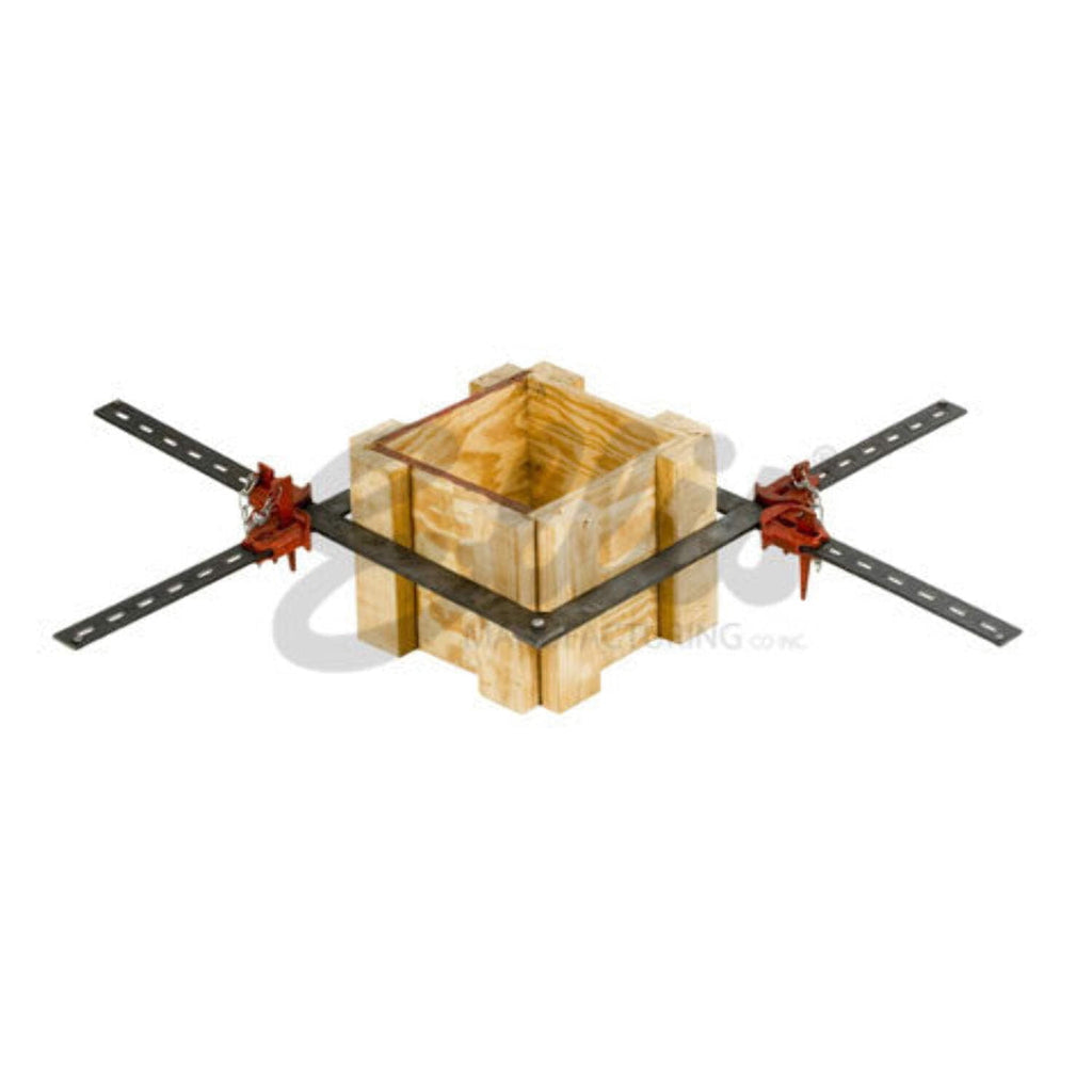 Ellis Mfg. Co. - Scissor Column Forming Clamps - Net Concrete Dimensions 10" - 24" - Bar Size 3/8" x 2" x 38"