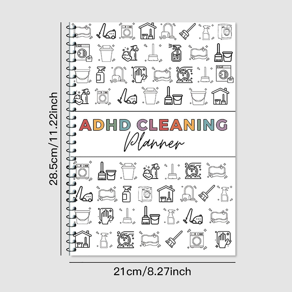 ADHD Cleaning and Organizing Tool Kit,Cleaning Checklist Notebook,ADHD Clean Plan Schedule,Editable Home Clean Plan,Weekly,Monthly,Yearly Family Home Organizing Schedule