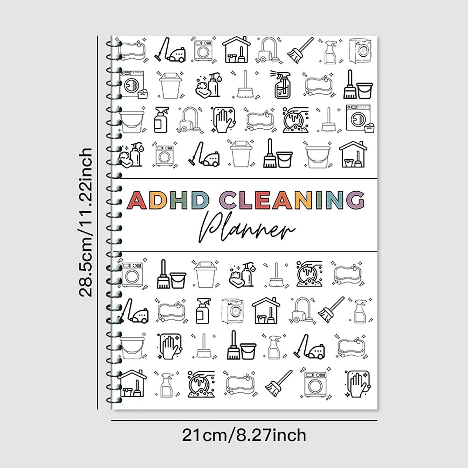 ADHD Cleaning and Organizing Tool Kit,Cleaning Checklist Notebook,ADHD Clean Plan Schedule,Editable Home Clean Plan,Weekly,Monthly,Yearly Family Home Organizing Schedule