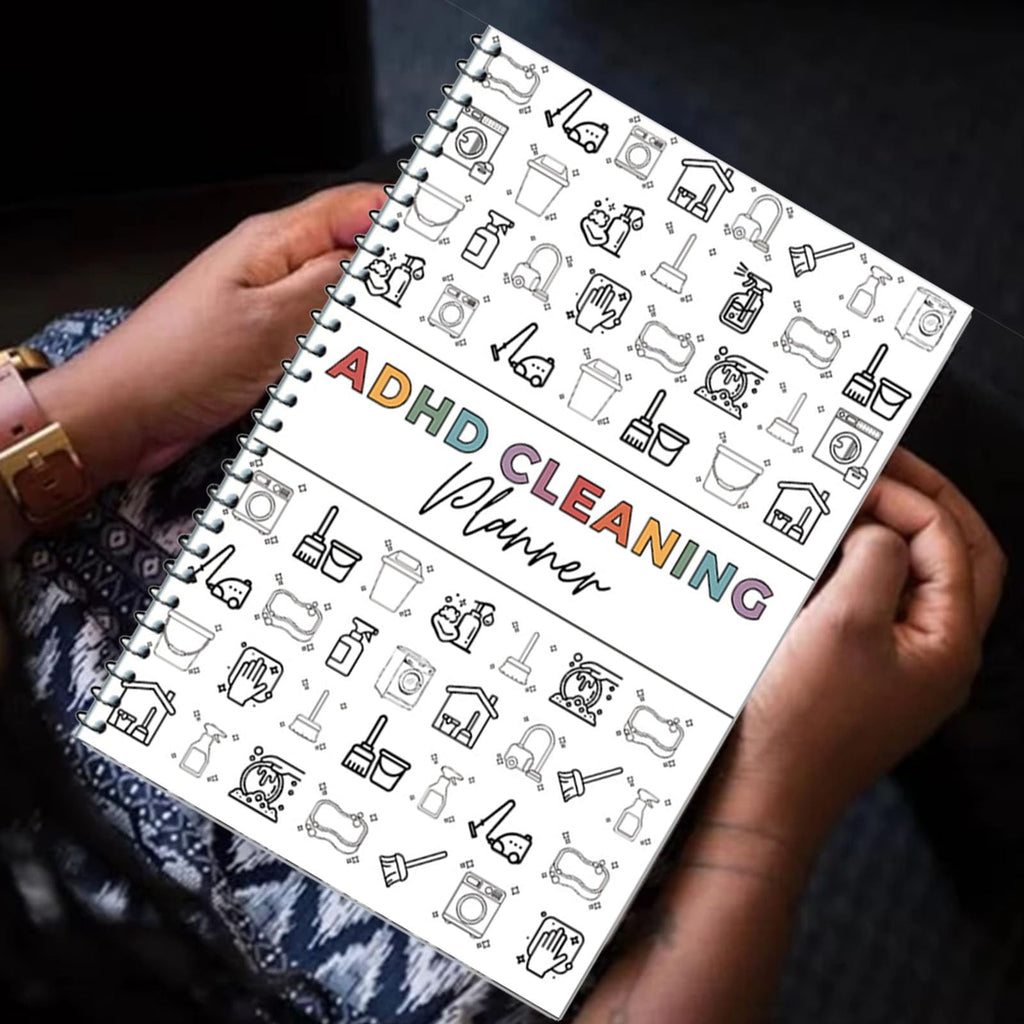 ADHD Cleaning and Organizing Tool Kit,Cleaning Checklist Notebook,ADHD Clean Plan Schedule,Editable Home Clean Plan,Weekly,Monthly,Yearly Family Home Organizing Schedule
