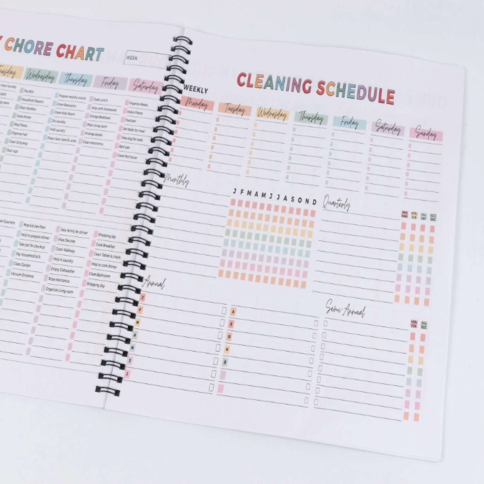 ADHD Cleaning and Organizing Tool Kit,Cleaning Checklist Notebook,ADHD Clean Plan Schedule,Editable Home Clean Plan,Weekly,Monthly,Yearly Family Home Organizing Schedule