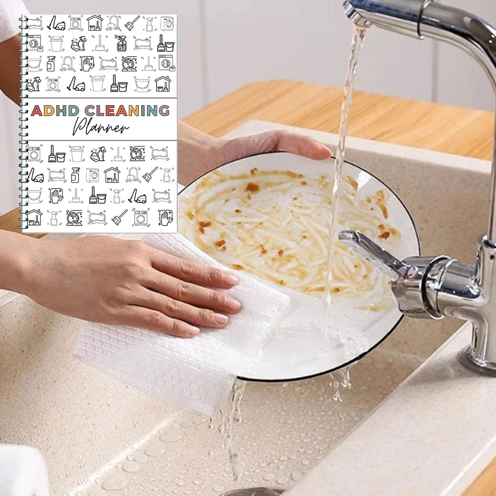 ADHD Cleaning and Organizing Tool Kit,Cleaning Checklist Notebook,ADHD Clean Plan Schedule,Editable Home Clean Plan,Weekly,Monthly,Yearly Family Home Organizing Schedule