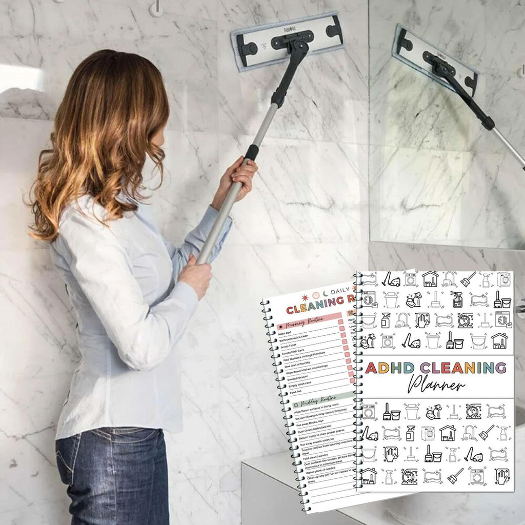 ADHD Cleaning and Organizing Tool Kit,Cleaning Checklist Notebook,ADHD Clean Plan Schedule,Editable Home Clean Plan,Weekly,Monthly,Yearly Family Home Organizing Schedule