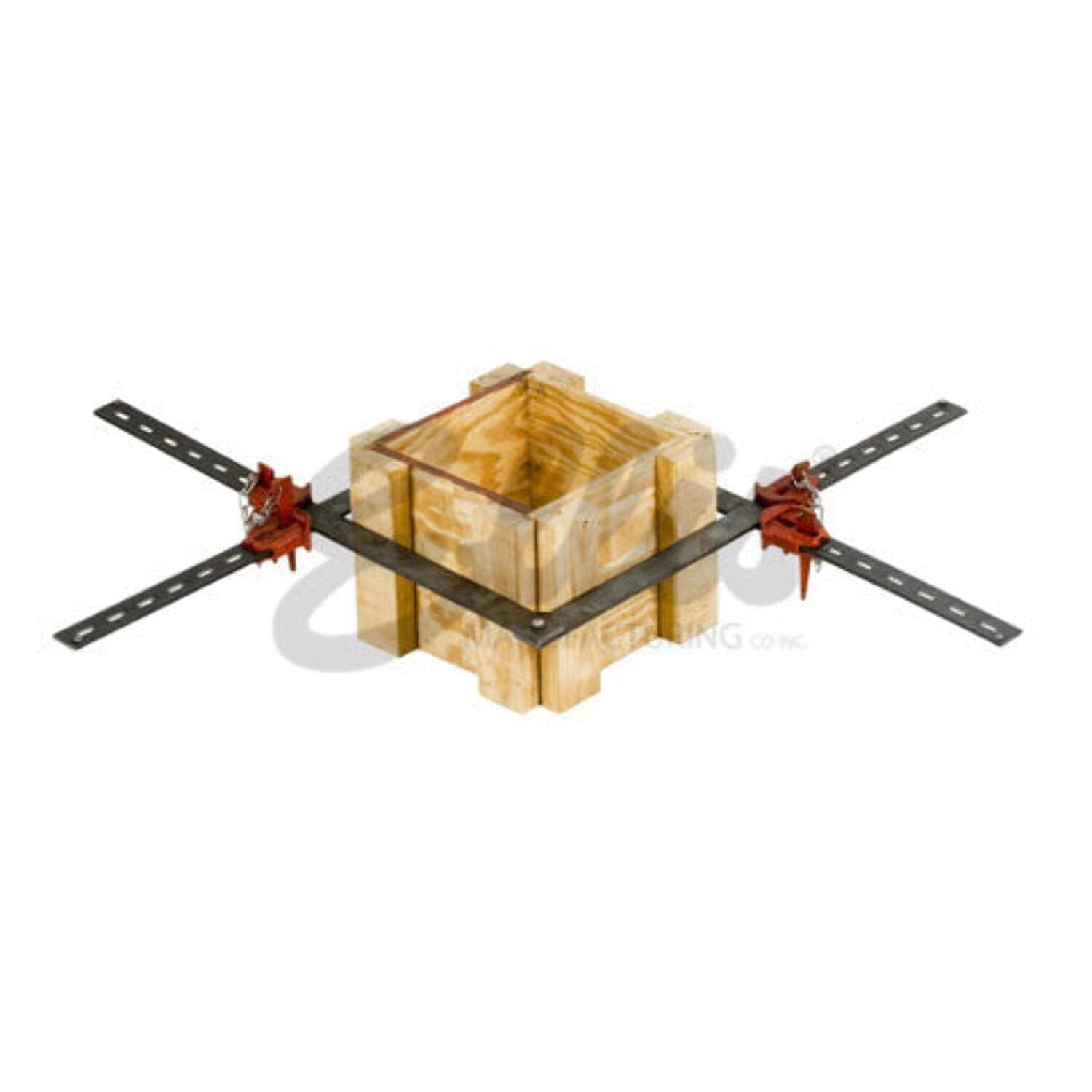 Ellis Mfg. Co. - Scissor Column Forming Clamps - Net Concrete Dimensions 10" - 24" - Bar Size 3/8" x 2" x 38"